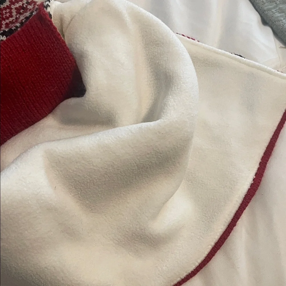 Red and Black Patterned dog sweater for XMAS